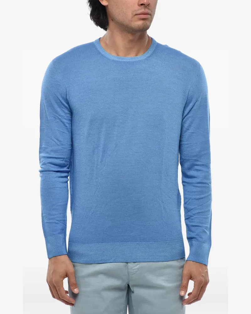 Corneliani virgin wool crew-neck sweater - Blau Blau