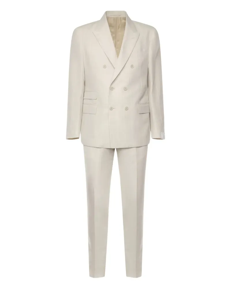 Eleventy double-breasted suit - Weiß Weiß