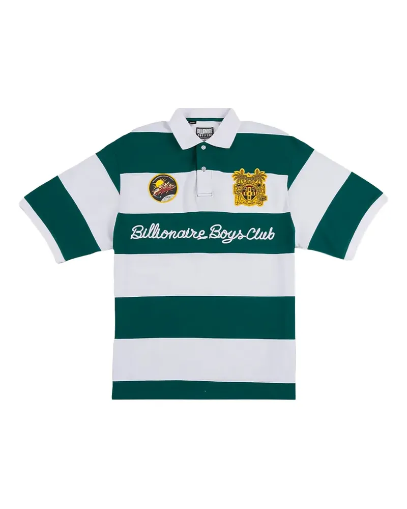 Billionaire Boys Club Gestreiftes Ryder Poloshirt - Grün Grün