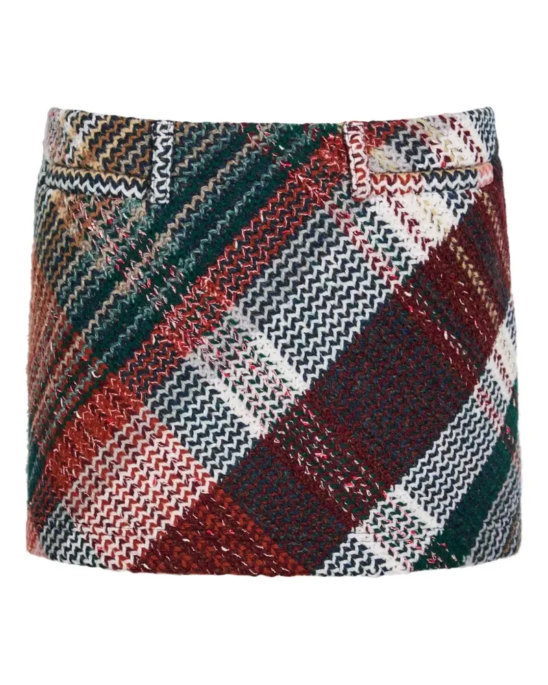 Missoni Karierter Minirock - Rot Rot