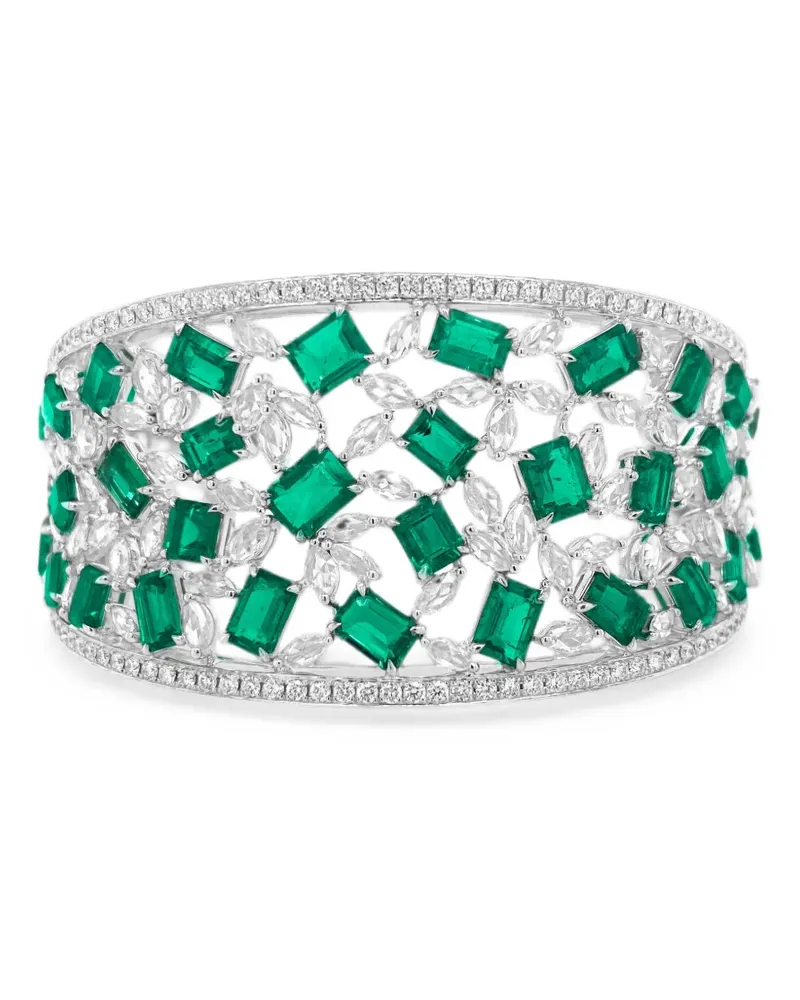 HYT Jewelry Armreif mit Diamanten - Silber Silber