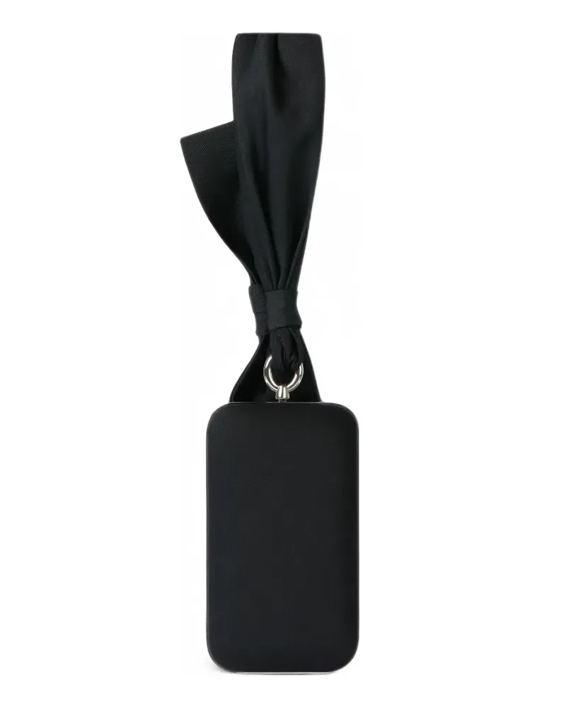 Givenchy Clutch aus Satin mit Schleife - Schwarz Schwarz