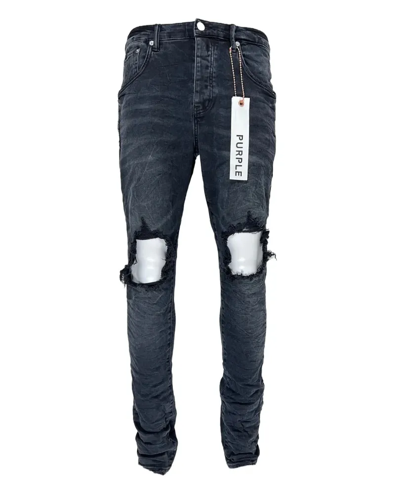 PURPLE BRAND ripped detail jeans - Grau Grau