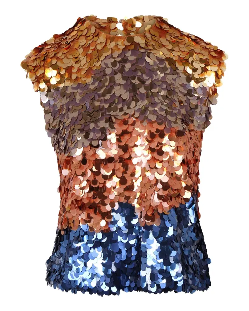 Ulla Johnson Remi sequin-embellished sleeveless top - Gold Gold
