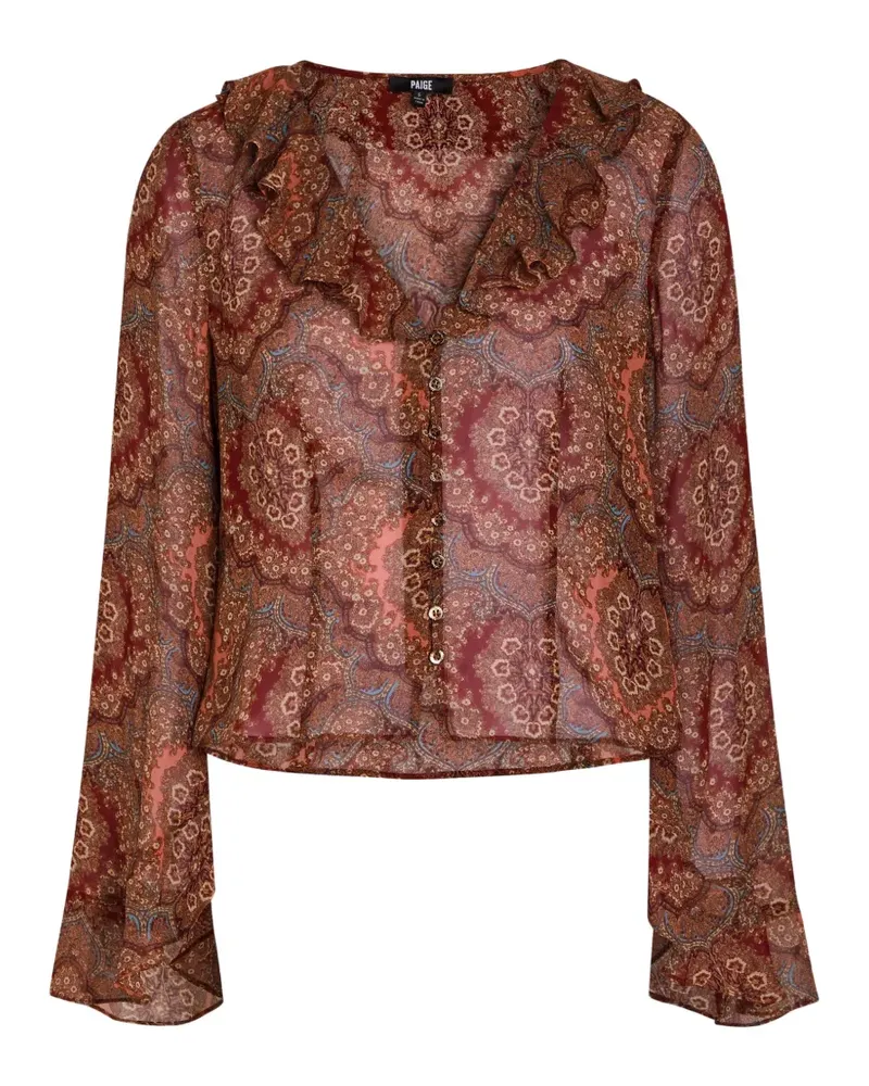 Paige Eve paisley-print shirt - Rot Rot