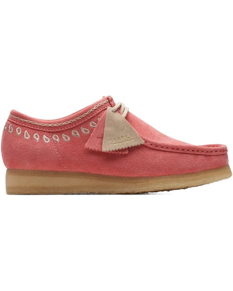 Clarks Wallabee "Pink Embroidery" Stiefel - Rosa Rosa