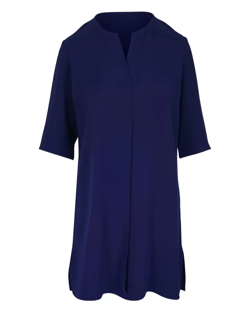 Peter Cohen Minikleid mit V-Ausschnitt - Blau Blau