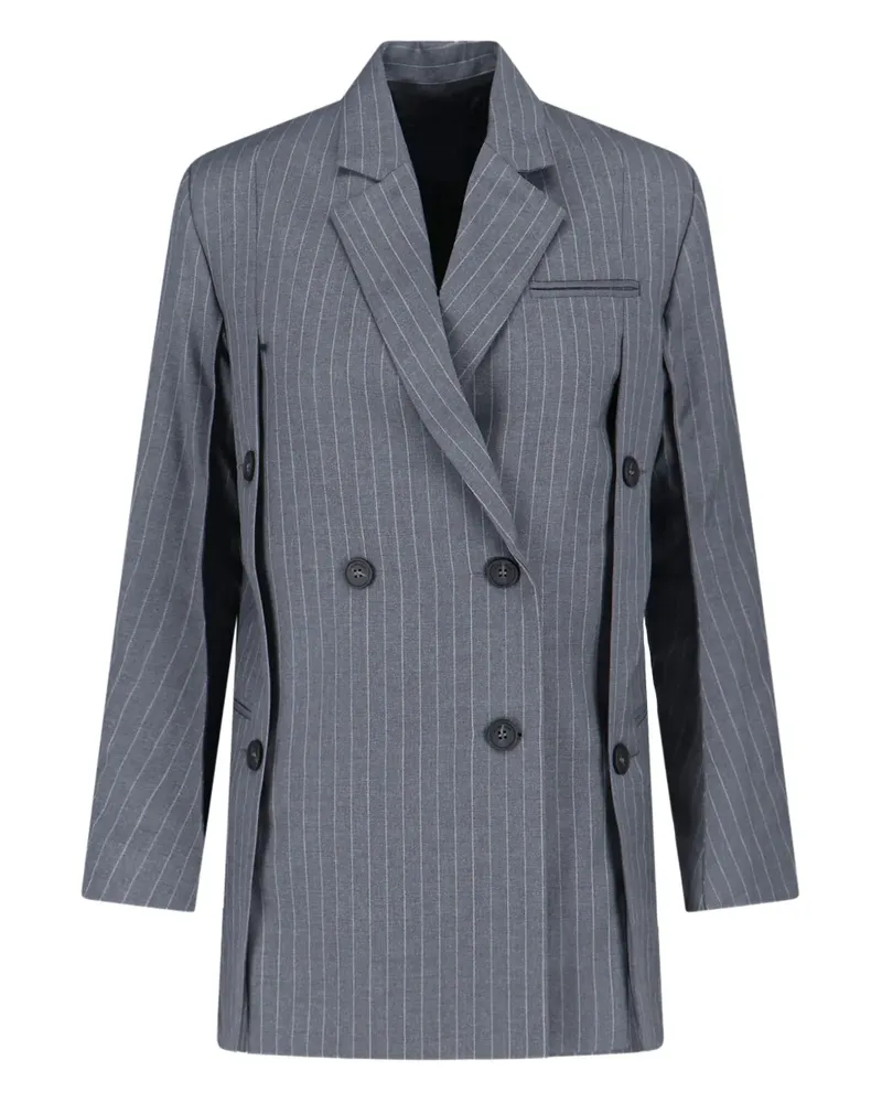 Eudon Choi Doppelreihiger Beatrice Blazer - Grau Grau