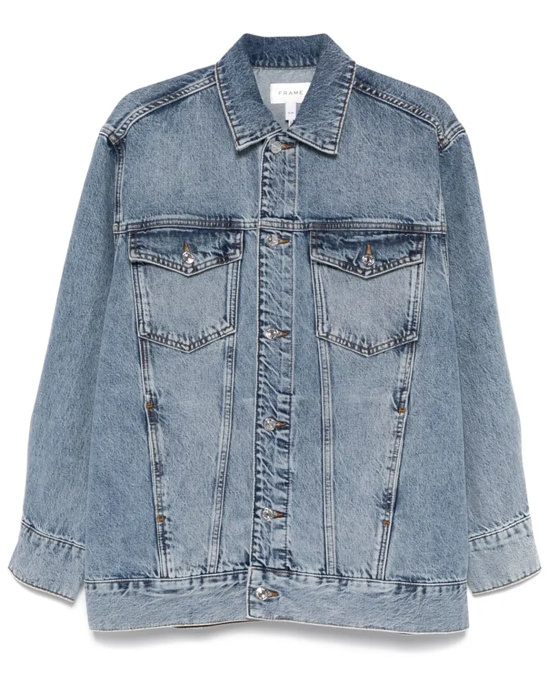 Frame Denim The Extended Jeansjacke - Blau Blau