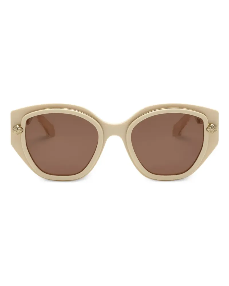 Roberto Cavalli Sonnenbrille mit Cat-Eye-Gestell - Nude Nude