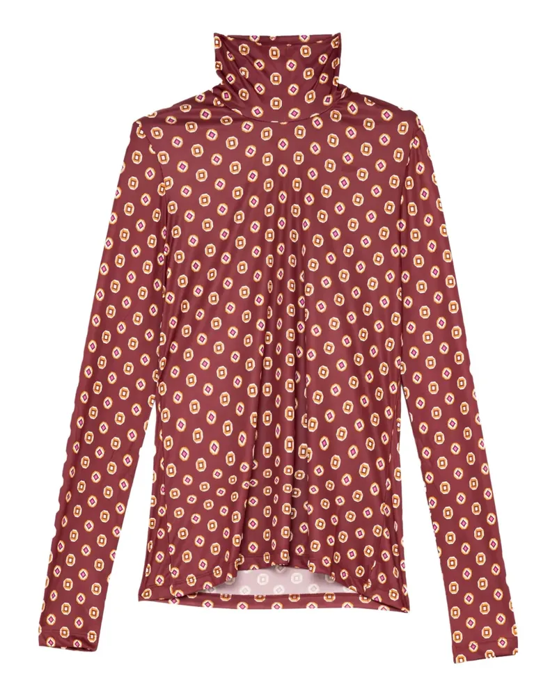 Maliparmi patterned roll-neck top - Rot Rot