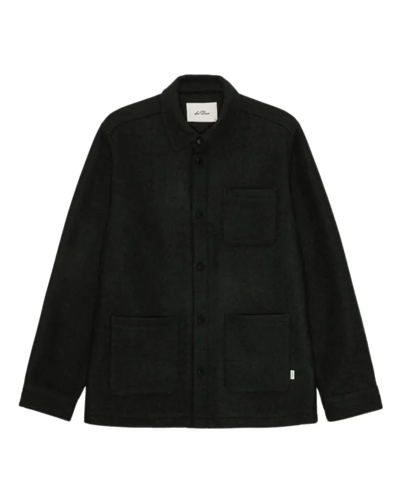 LES DEUX Hemdjacke mit aufgesetzter Tasche - Grün Grün
