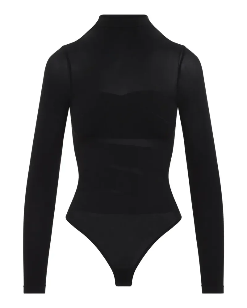 Wolford Infinite Wrap String sheer-panelled bodysuit - Schwarz Schwarz