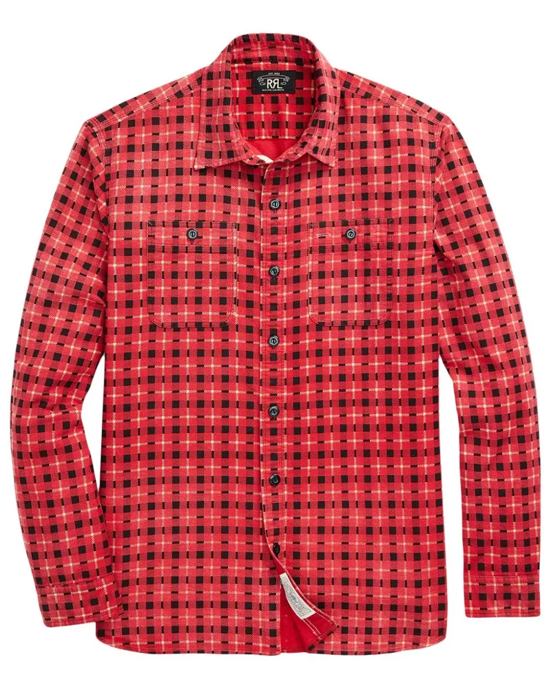 Ralph Lauren Kariertes Flanellhemd - Rot Rot