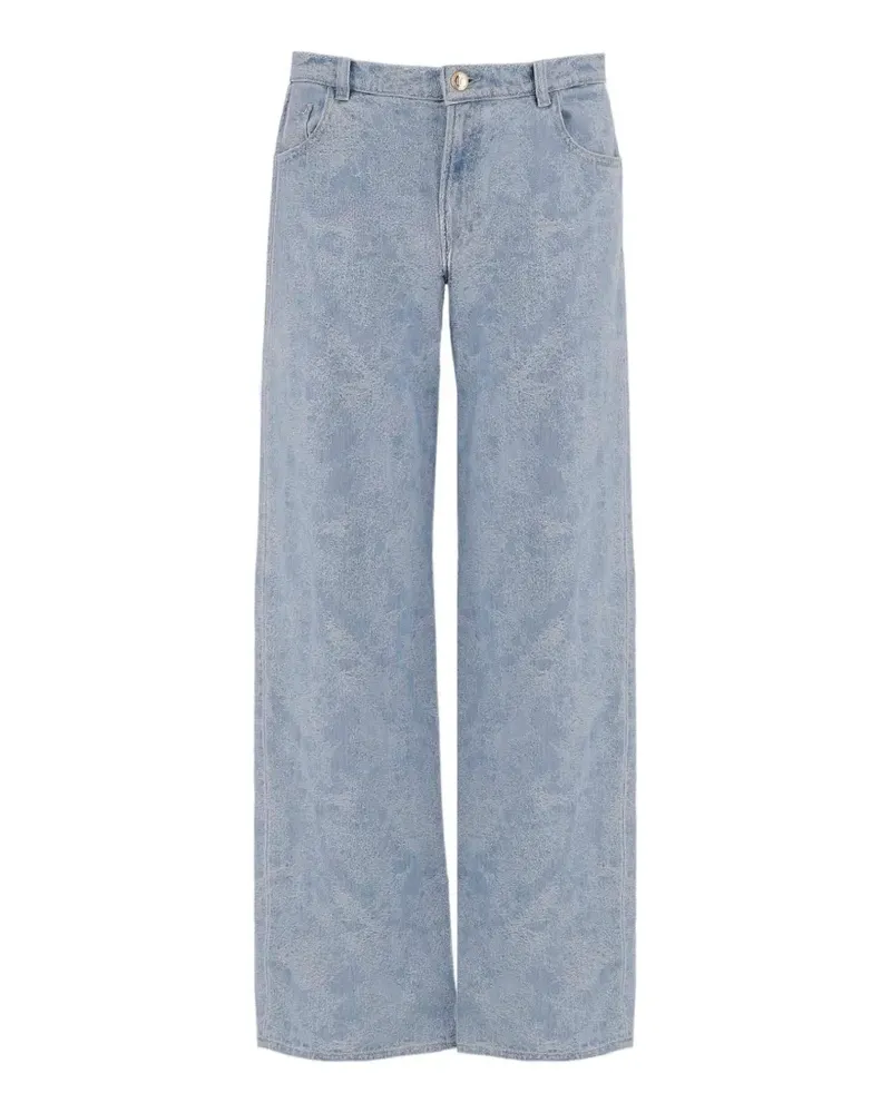 Just Cavalli acid-wash wide-leg jeans - Blau Blau