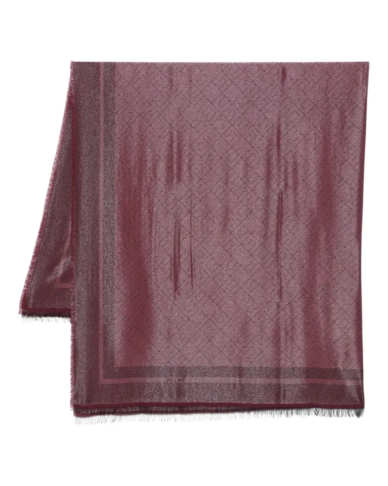 Elisabetta Franchi Schal mit Jacquardmuster - Rot Rot