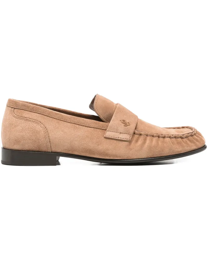 Jimmy Choo Ellis suede loafers - Nude Nude