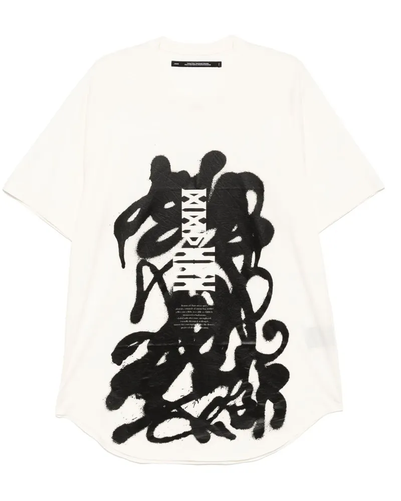 Julius T-Shirt mit grafischem Print - Weiß Weiß