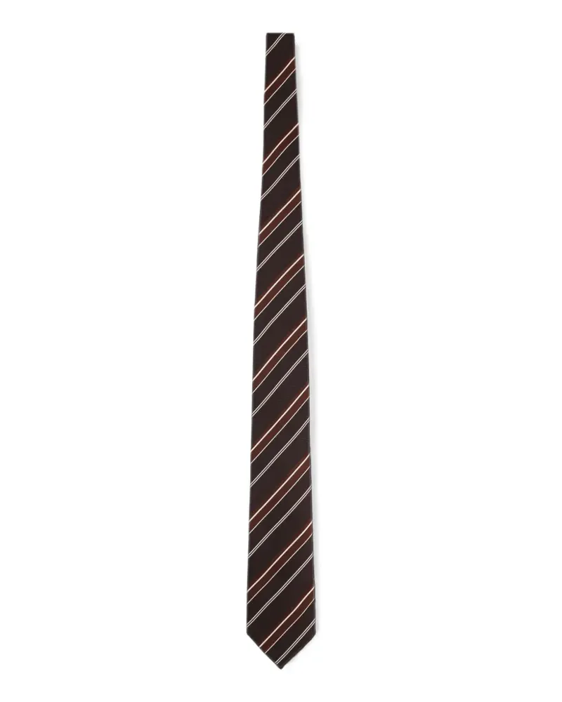 Tom Ford diagonal-stripe silk tie - Braun Braun