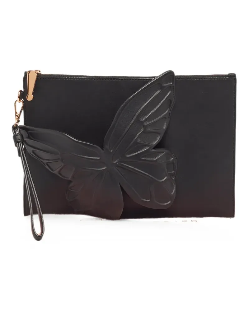 Sophia Webster Flossy Butterfly wristlet clutch bag - Schwarz Schwarz