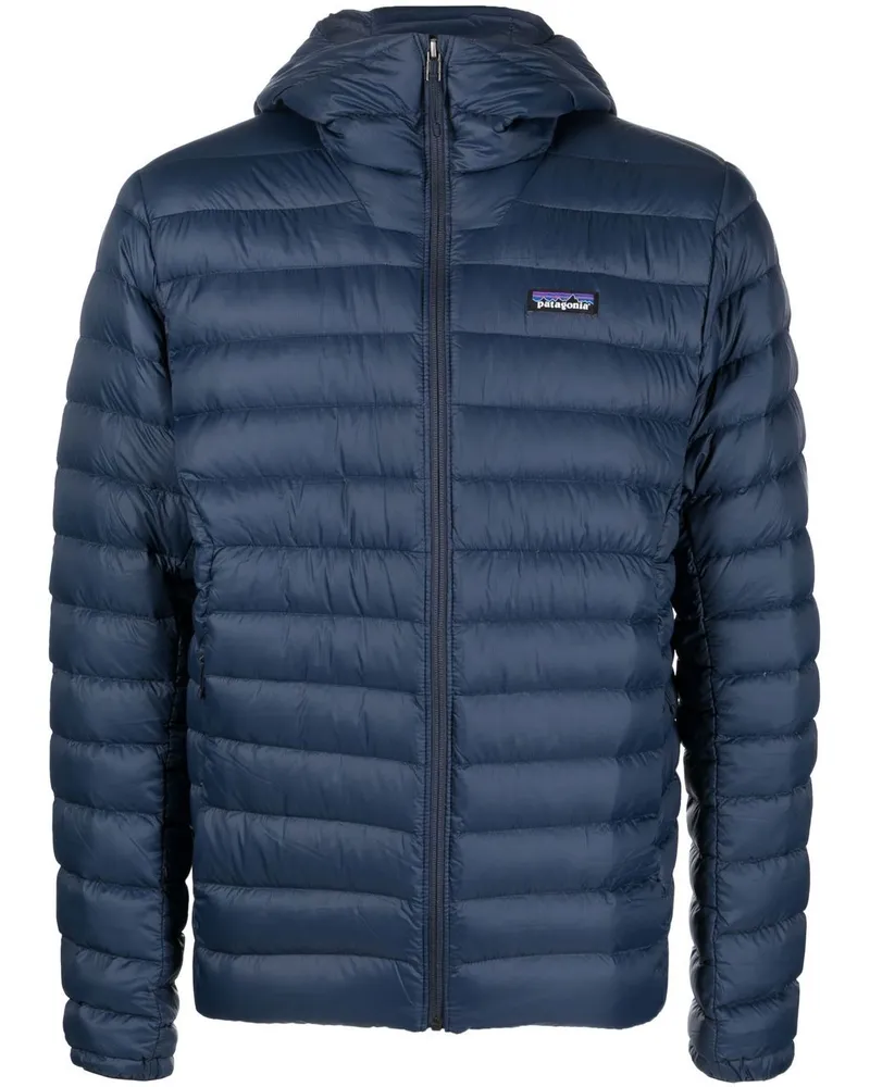 Patagonia Daunenjacke mit Kapuze Blau