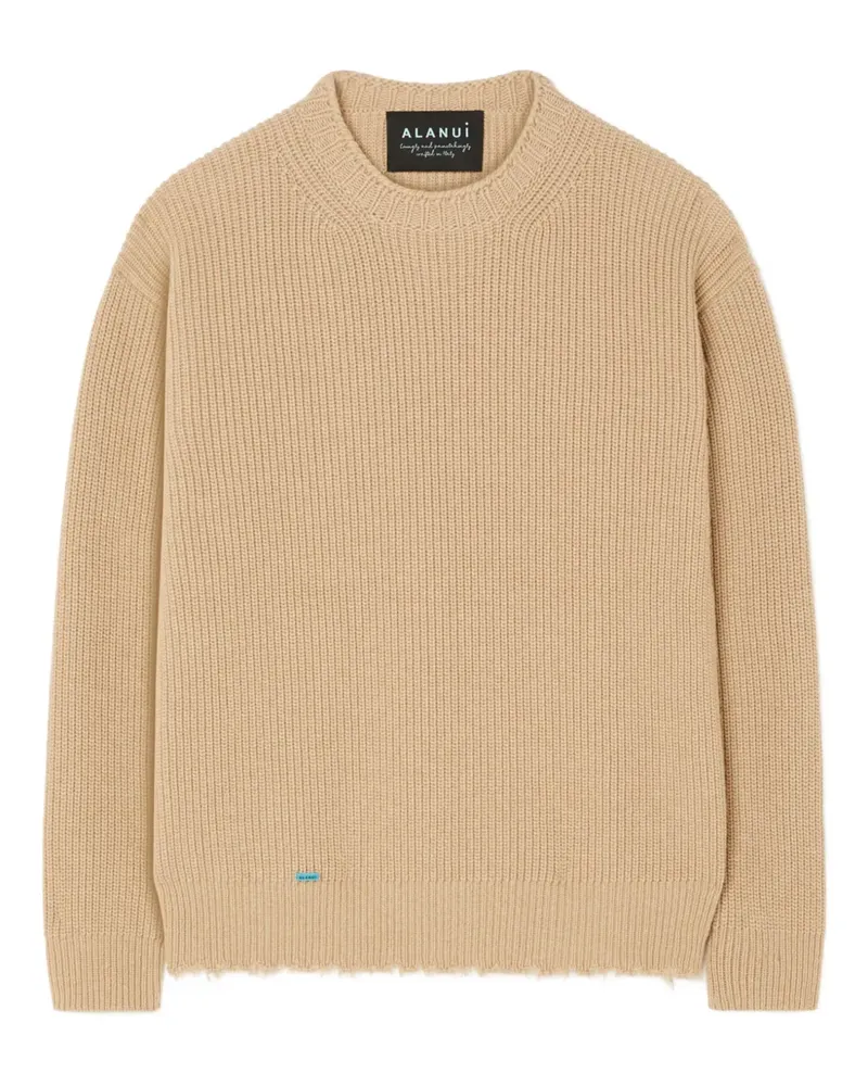 Alanui Gerippter Pullover mit Fransen - Nude Nude