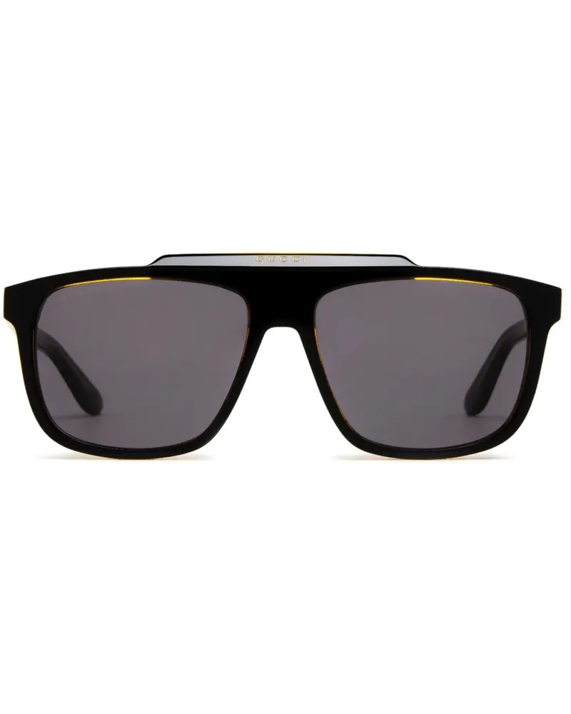 Gucci Getönte Pilotenbrille - Schwarz Schwarz