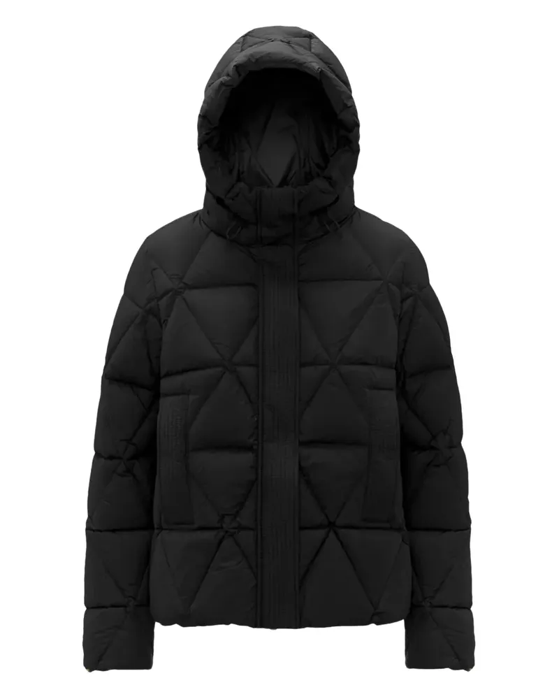 K-Way Lethille hooded quilted jacket - Schwarz Schwarz