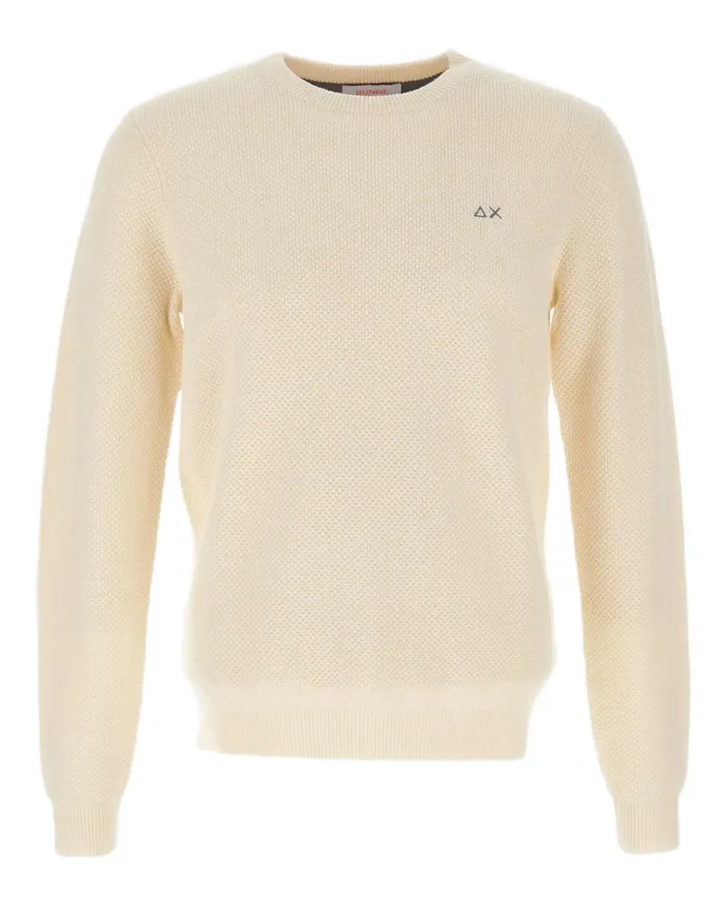 Sun68 Pullover mit Moosnaht - Nude Nude