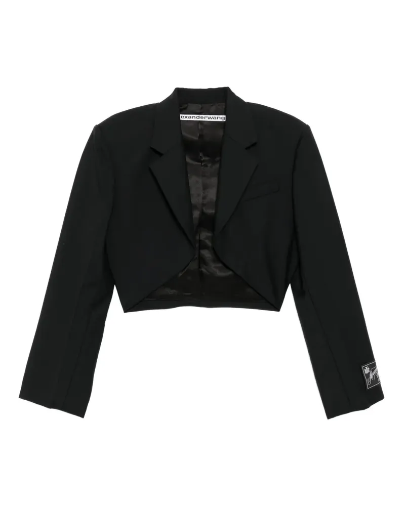 Alexander Wang Sakko mit Logo-Patch - Schwarz Schwarz