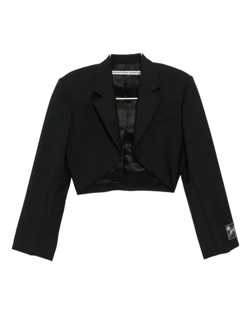 Alexander Wang Sakko mit Logo-Patch - Schwarz Schwarz