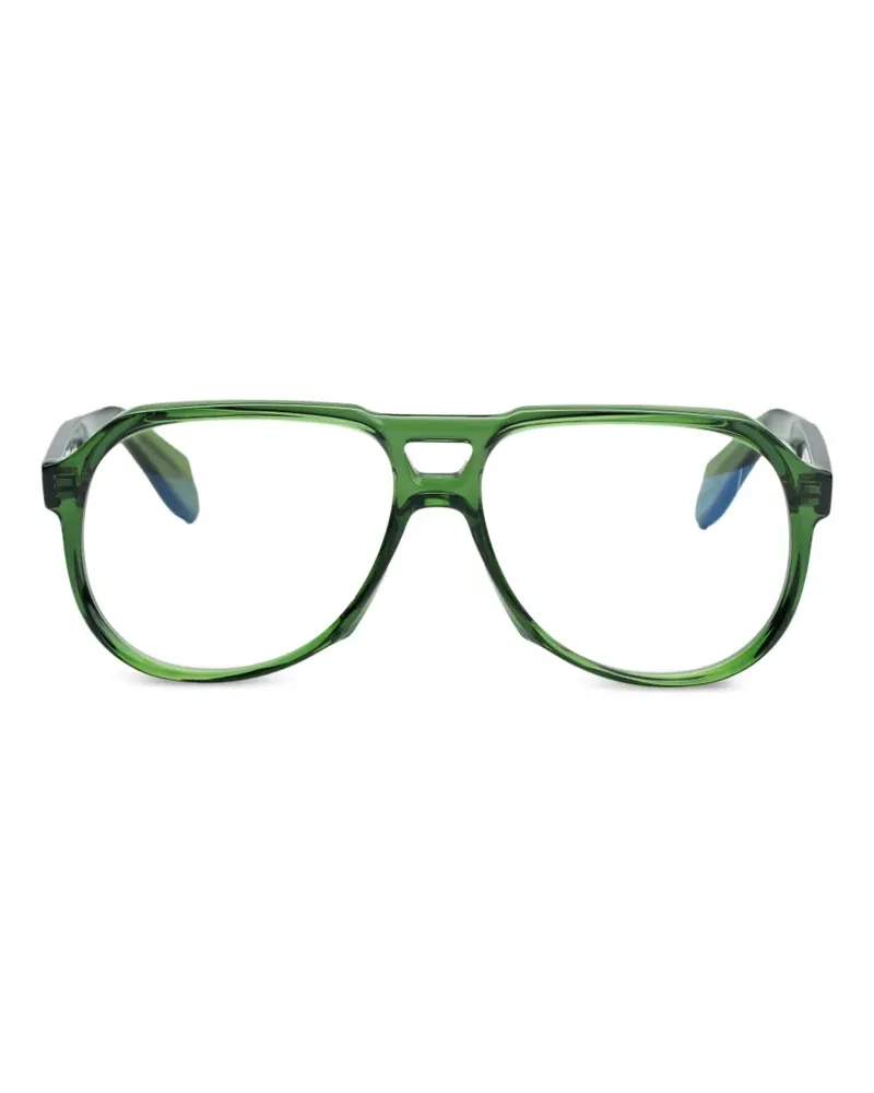 Cutler and Gross 9782 Pilotenbrille - Grün Grün