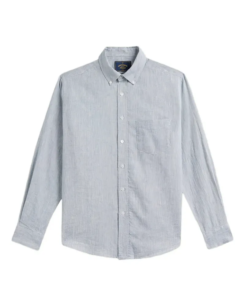 Portuguese Flannel Granular chest-pocket shirt - Blau Blau