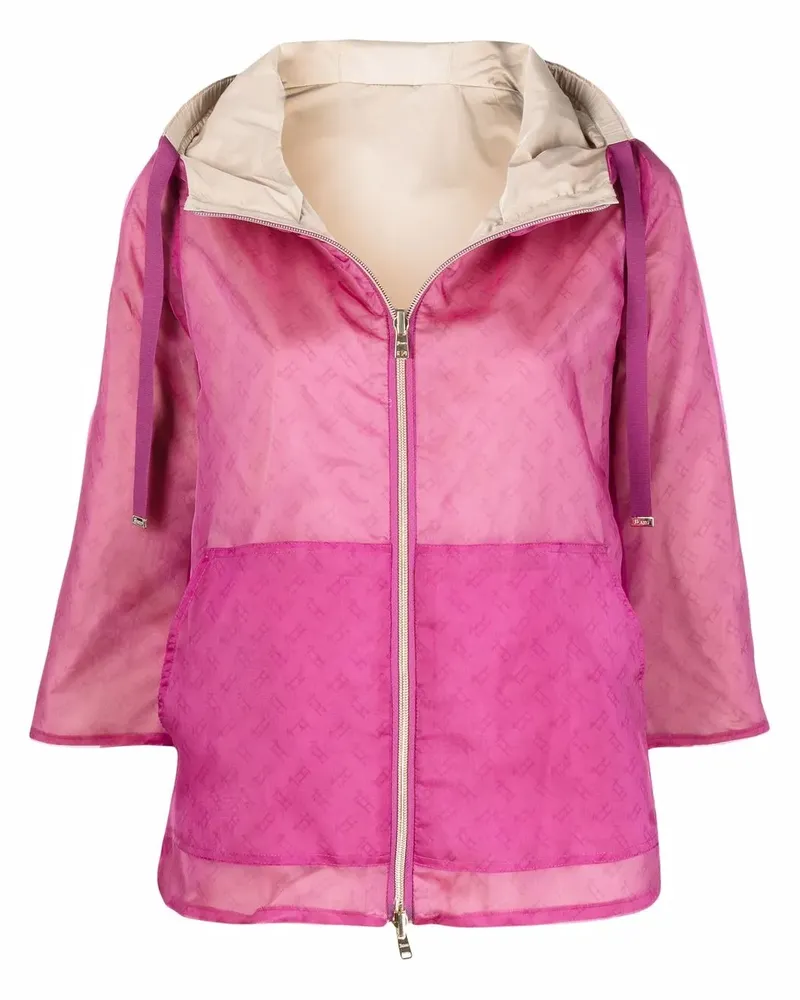 Herno Jacke mit Logo-Print - Rosa Rosa