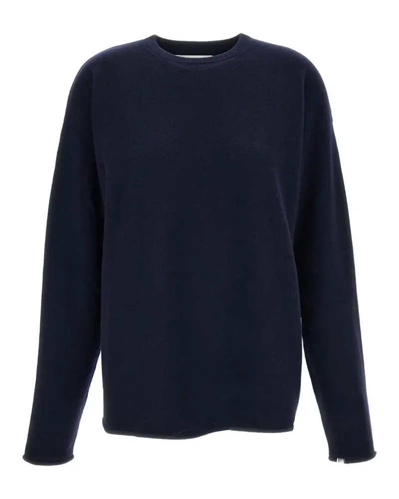 extreme cashmere crew-neck oversized sweater - Blau Blau
