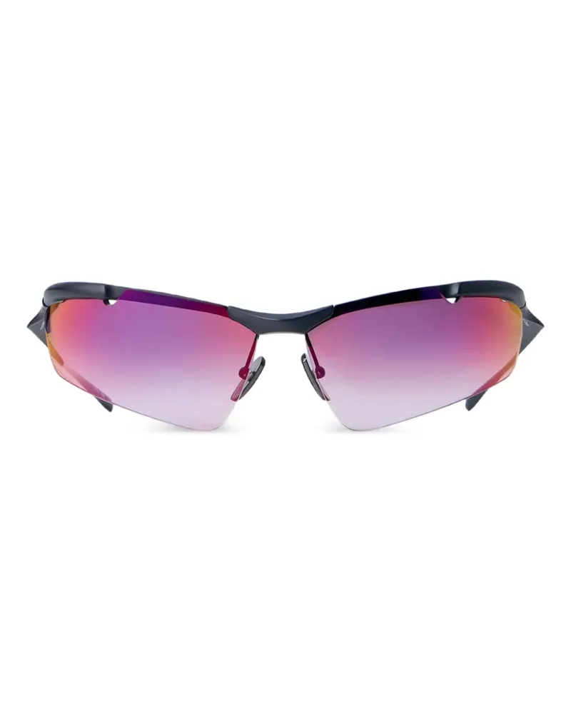 Balenciaga rimless biker-frame sunglasses - Schwarz Schwarz