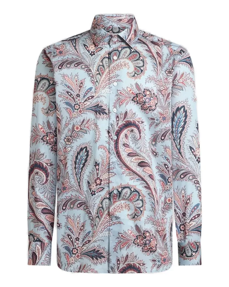 Etro floral paisley-print shirt - Blau Blau