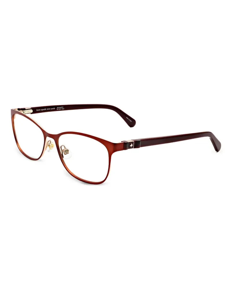 Kate Spade Cat-Eye-Brille mit Logo-Schild - Rot Rot