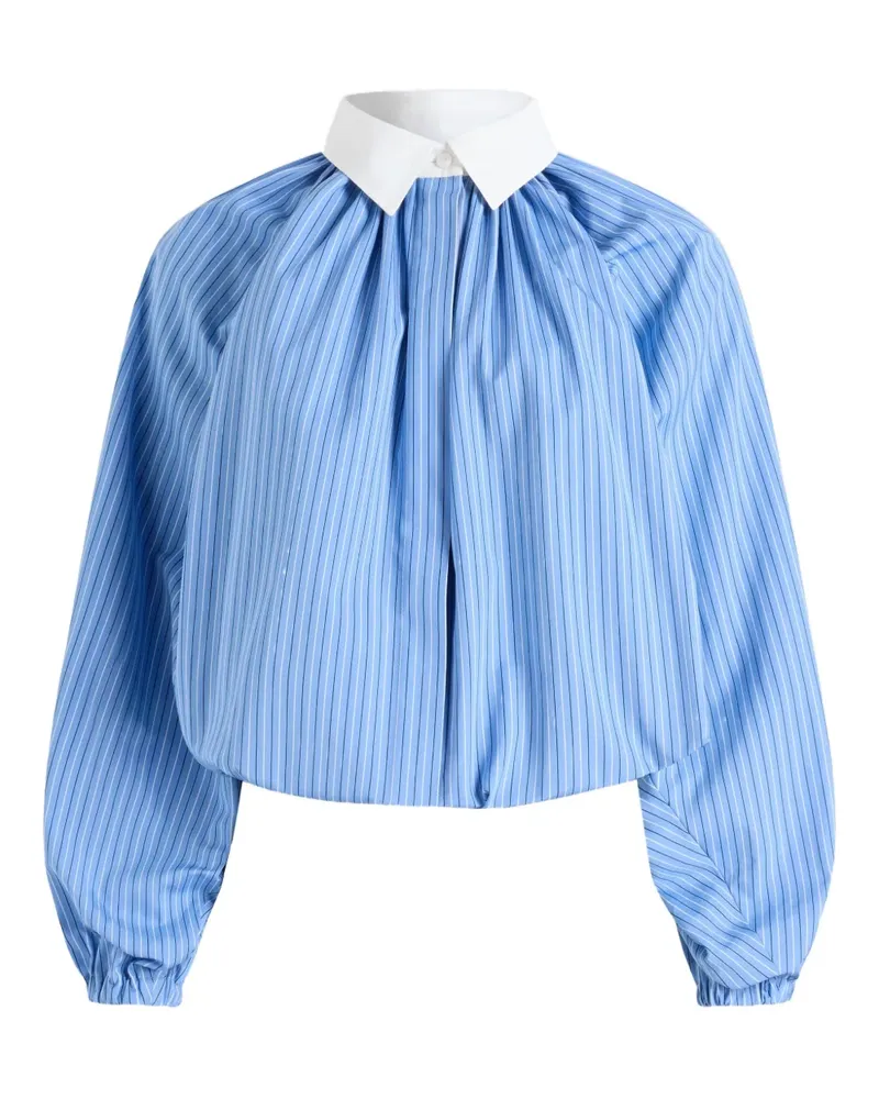 Patou Bubble Bluse - Blau Blau