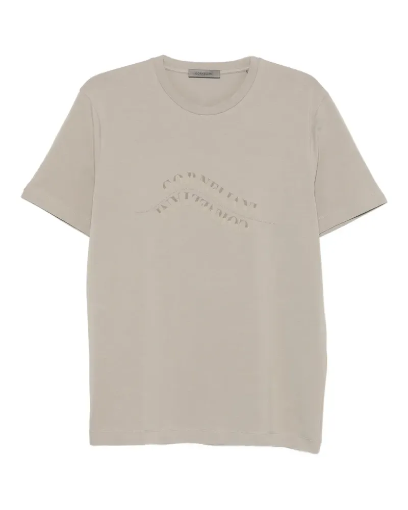 Corneliani T-Shirt mit Logo-Print - Nude Nude