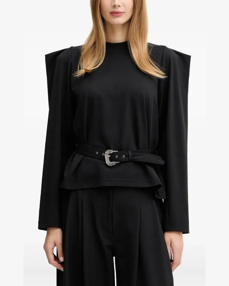 Versace Jeans Top mit Schnalle - Schwarz Schwarz