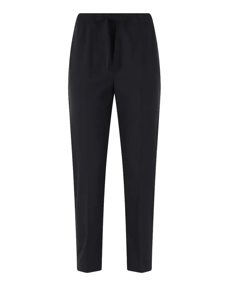 Semicouture Buddy drawstring pressed-crease trousers - Blau Blau