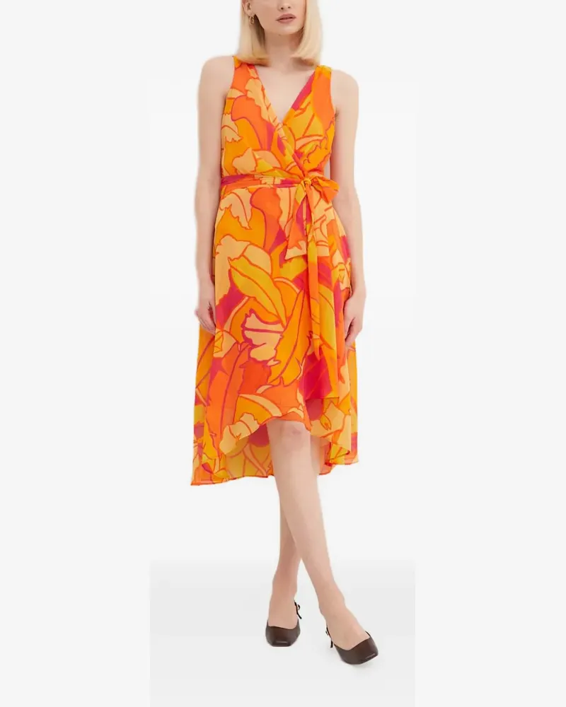 Joseph Ribkoff Kleid mit Blumen-Print - Orange Orange