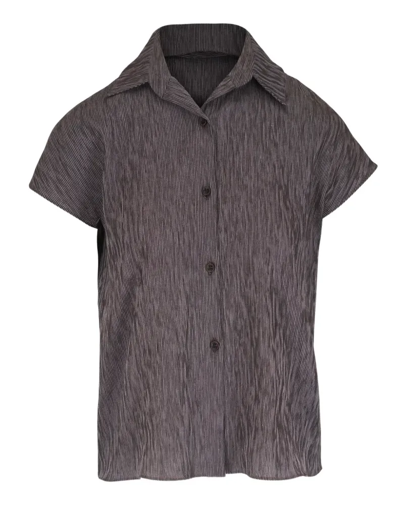 Peter Cohen striped short-sleeve blouse - Braun Braun