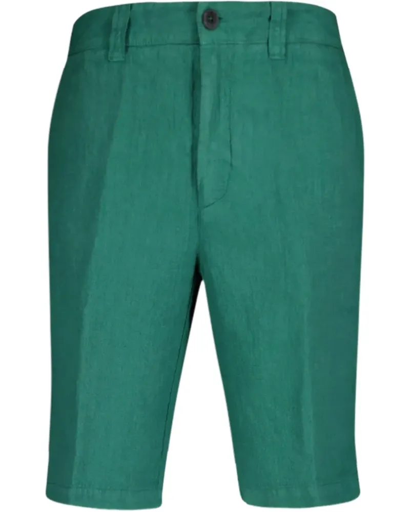 120% Lino Bermudas aus Leinen - Grün Grün