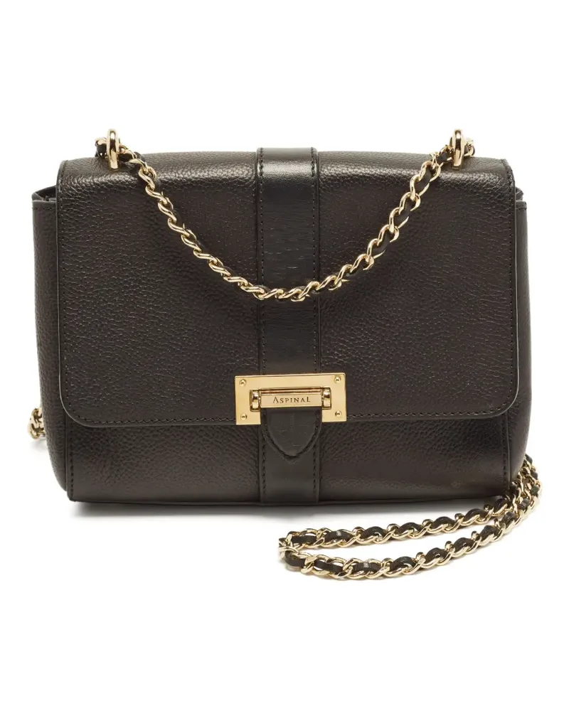 Aspinal of London Kleine Lottie Schultertasche - Schwarz Schwarz