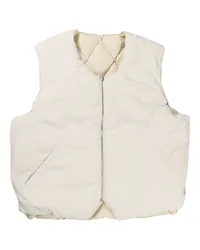 Stüssy reversible quilted gilet Nude