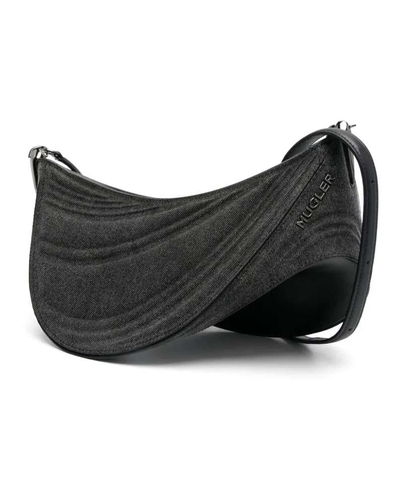 Thierry Mugler Mittelgroße Spiral Curve 01 Schultertasche - Grau Grau