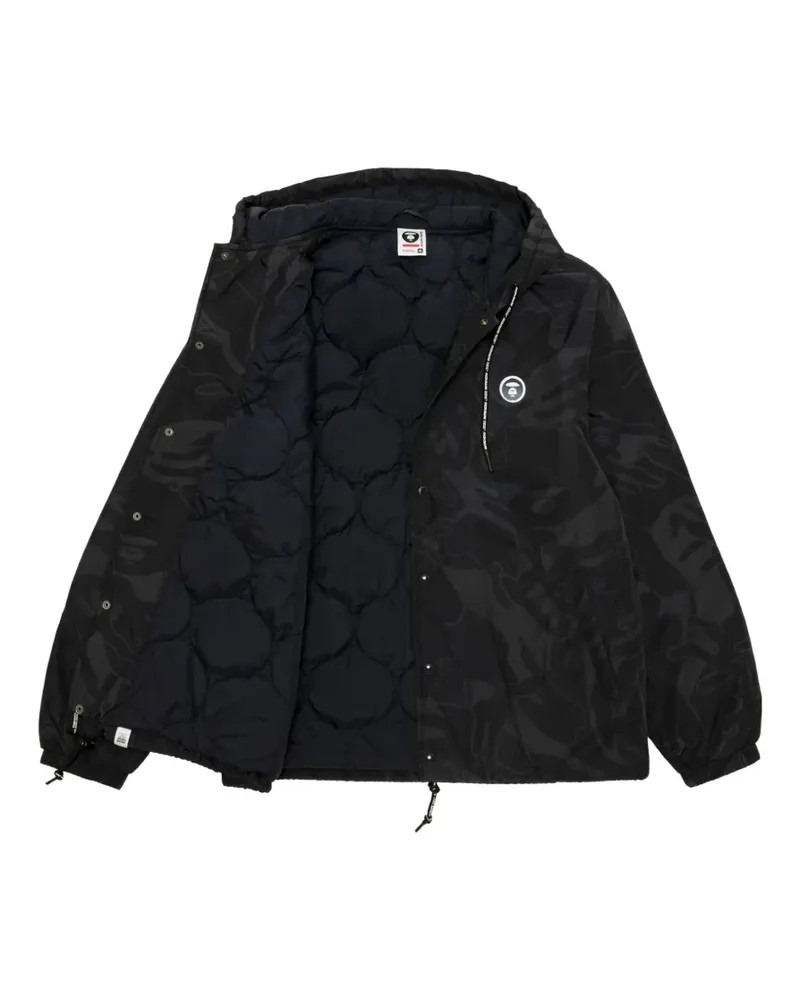 BAPE Aapenow hooded jacket - Schwarz Schwarz