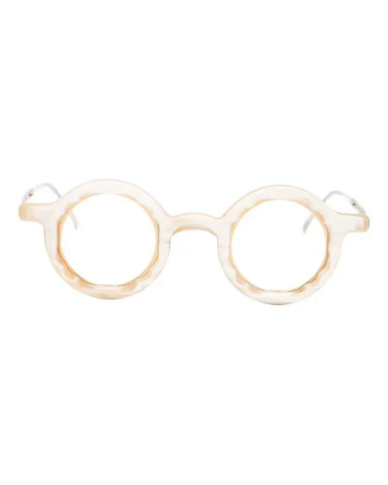 RIGARDS round-frame glasses - Nude Nude